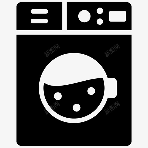洗衣机自动洗衣机洗布机svg_新图网 https://ixintu.com 洗衣机 自动 洗布机 电器 成套 电子设备 字形 矢量 矢量图 图标