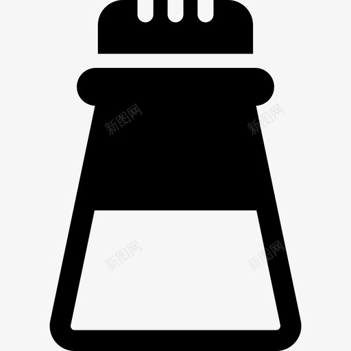 盐调味品厨房用具svg_新图网 https://ixintu.com 厨房用具 调味品 胡椒 食品 饮料 字形 矢量 矢量图 图标