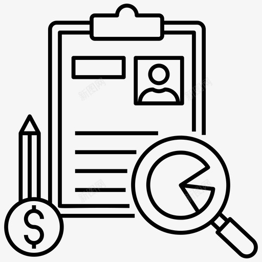 业务审计报告业务分析业务审计svg_新图网 https://ixintu.com 业务 审计 报告 分析 客户 财务分析 市场调研 财务 图标