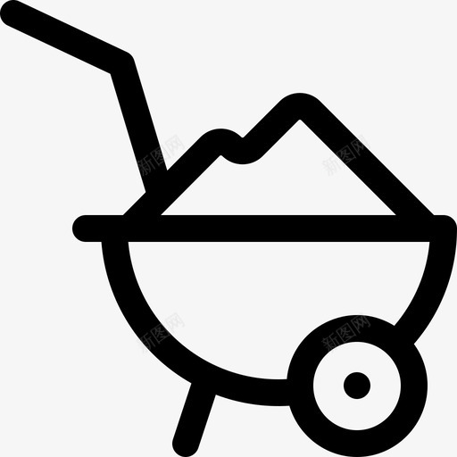 手推车构造212直线型svg_新图网 https://ixintu.com 手推车 构造 直线 线型