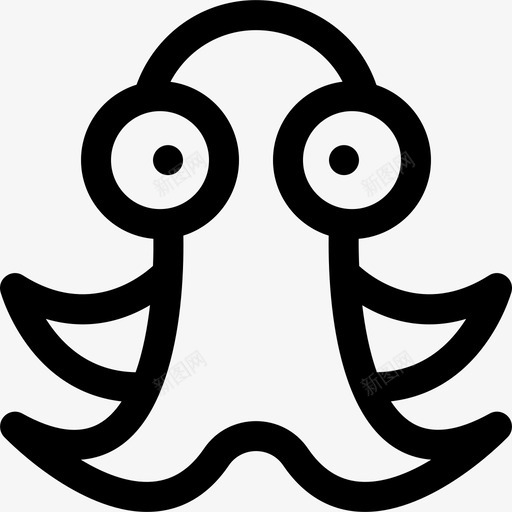 章鱼海洋生物63直系svg_新图网 https://ixintu.com 章鱼 海洋生物 直系