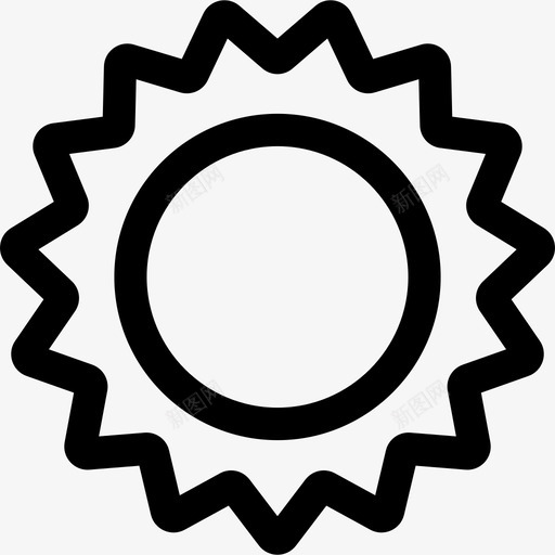 太阳夏223直线型svg_新图网 https://ixintu.com 太阳 直线 线型