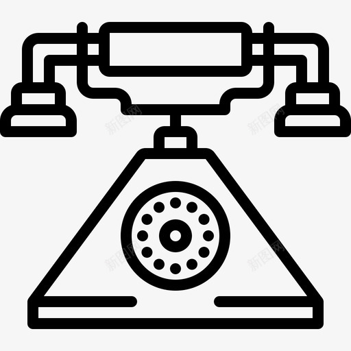 旧电话电子复古svg_新图网 https://ixintu.com 电话 复古 电子 科技