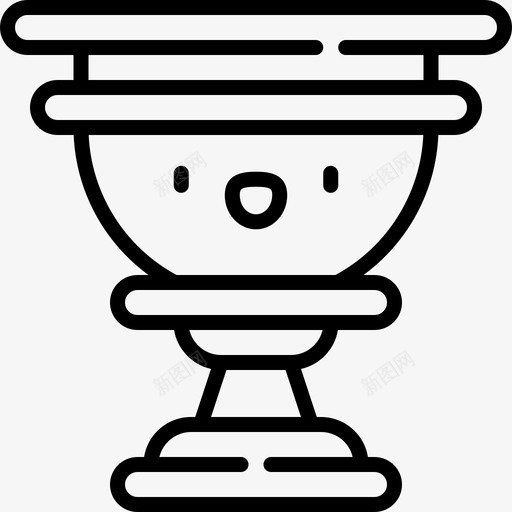 高脚杯中世纪77直纹svg_新图网 https://ixintu.com 高脚杯 中世纪 直纹