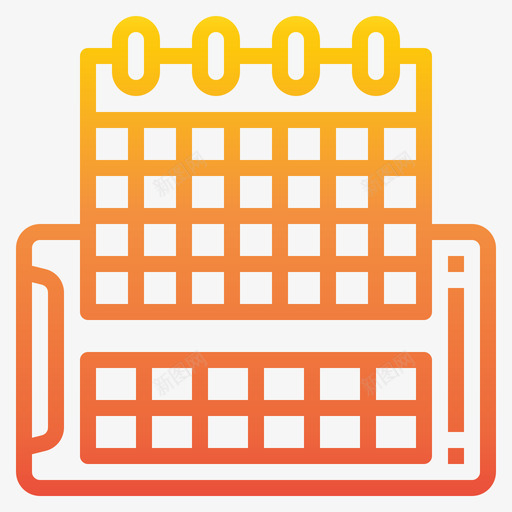 日历智能手机应用程序23渐变svg_新图网 https://ixintu.com 日历 智能 手机 应用程序 渐变