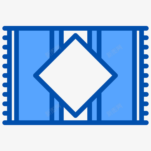 垫子家具和装饰4蓝色svg_新图网 https://ixintu.com 垫子 家具 装饰 蓝色