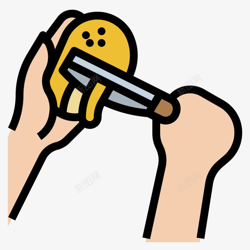 果皮烹饪134线性颜色svg_新图网 https://ixintu.com 果皮 烹饪 线性 颜色