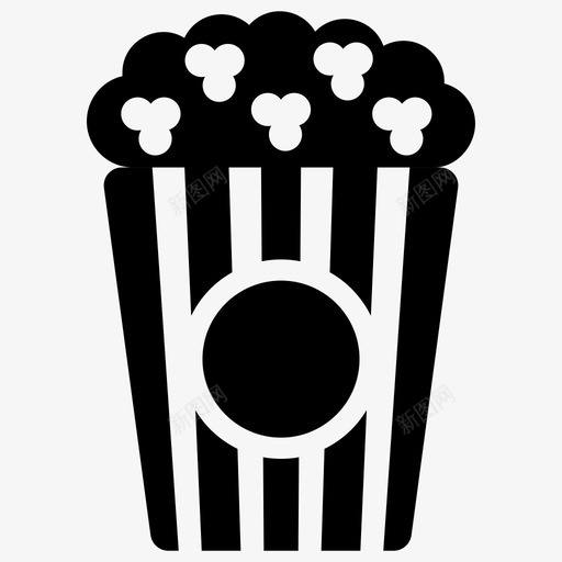 爆米花电影院小吃快餐svg_新图网 https://ixintu.com 爆米花 食品 电影院 小吃 快餐 垃圾 饮料 固体 载体 图标