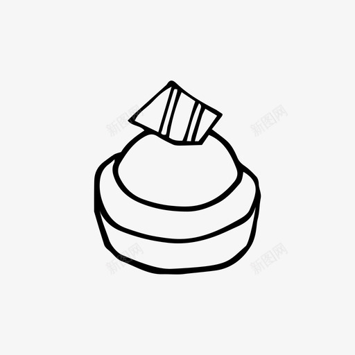 小四蛋糕甜点svg_新图网 https://ixintu.com 小四 糕点 蛋糕 甜点 食物 厨房 法式
