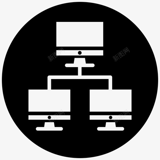 计算机网络通信连接svg_新图网 https://ixintu.com 计算机网络 通信 连接 分布式 计算 网络 补减