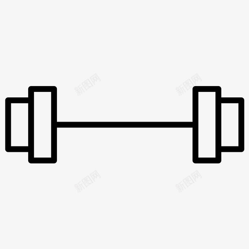 哑铃健身房举重svg_新图网 https://ixintu.com 哑铃 健身房 举重 运动 加粗 粗线条