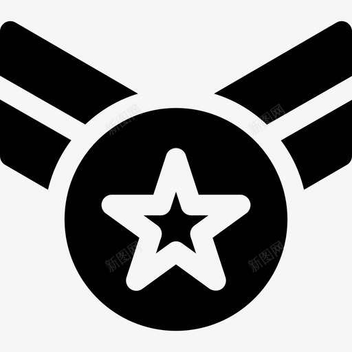 徽章奖励徽章6已填充svg_新图网 https://ixintu.com 徽章 奖励 填充