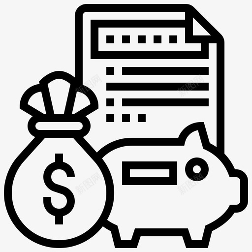 财政政策文件金融svg_新图网 https://ixintu.com 财政政策 文件 金融 储蓄 经济 000005