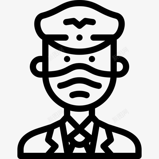 飞行员带医用面具的化身直线型svg_新图网 https://ixintu.com 飞行员 医用 面具 化身 直线 线型