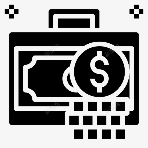 公文包钱144装满svg_新图网 https://ixintu.com 公文包 装满