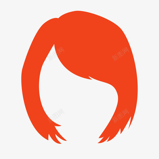 女生头型头型svg_新图网 https://ixintu.com 头型 女生
