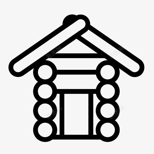 木屋伐木工人樵夫svg_新图网 https://ixintu.com 木屋 伐木 伐木工 工人 樵夫 木厂 生产线