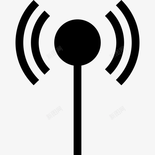 无线信号广播传输svg_新图网 https://ixintu.com 无线 信号 广播 传输 wifi 小黑