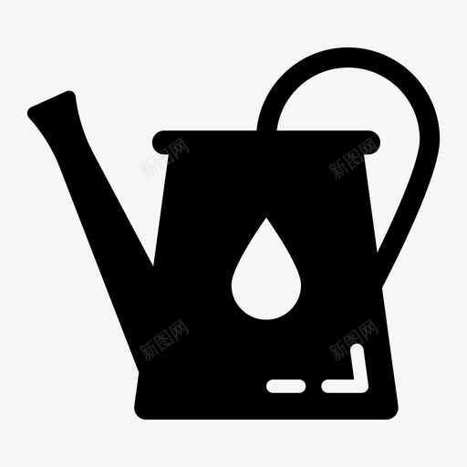 水罐园艺壶水容器svg_新图网 https://ixintu.com 水罐 园艺 农业 容器 水壶 洒水器 字形 矢量 矢量图 图标