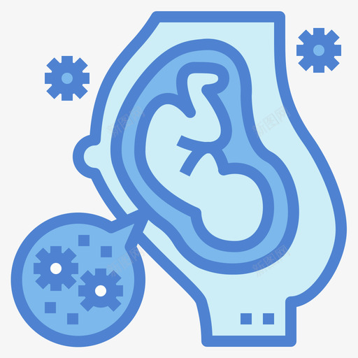 怀孕病毒传播101蓝色svg_新图网 https://ixintu.com 怀孕 病毒 传播 蓝色