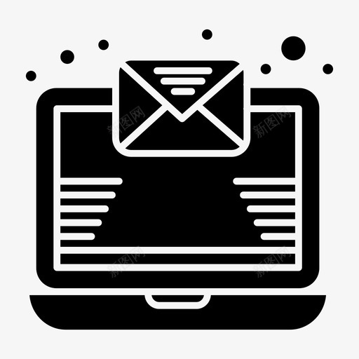电子邮件时事通讯网上购物实心字形svg_新图网 https://ixintu.com 电子邮件 时事 通讯 网上购物 实心 字形