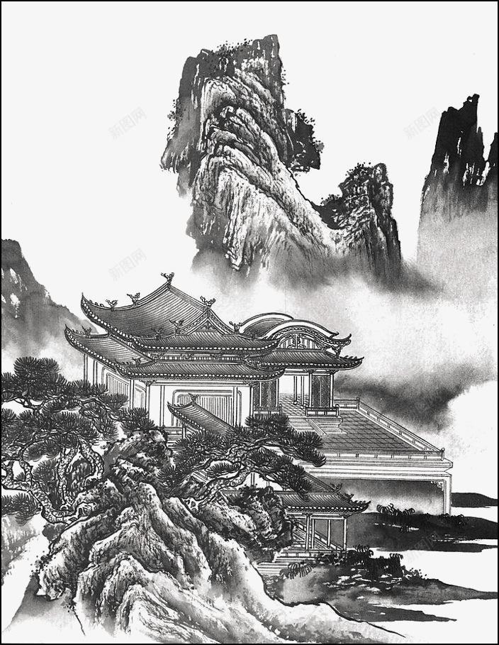 中国古风水墨山水免扣透明插画后期美化PS设计367png免抠素材_新图网 https://ixintu.com 中国 古风 水墨 山水 免扣 透明 插画 后期 美化 PS 设计