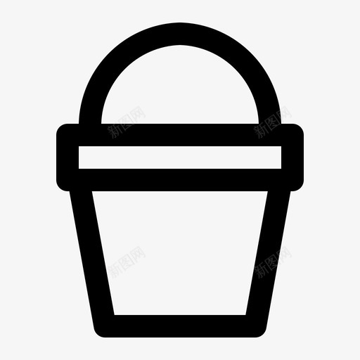 桶沙滩绳子svg_新图网 https://ixintu.com 夏天 沙滩 绳子 沙子 铲子