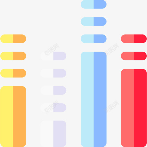 音效条音乐和视频应用程序5扁平svg_新图网 https://ixintu.com 音效 音乐 视频 应用程序 扁平