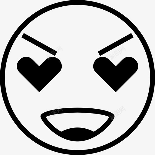 爱的表情快乐的爱的快乐的表情svg_新图网 https://ixintu.com 爱的 表情 快乐 乐的