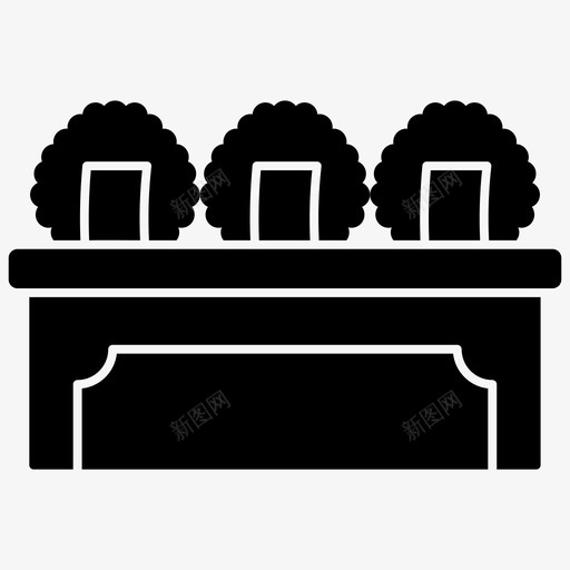 饭团日本料理旅游和酒店线图标svg_新图网 https://ixintu.com 饭团 日本料理 旅游 酒店 线图 图标