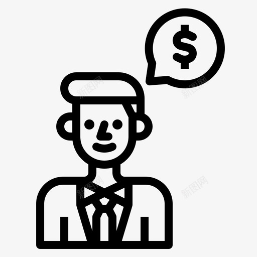金融商务商人svg_新图网 https://ixintu.com 商务 金融 商人 顾问 演讲 在线
