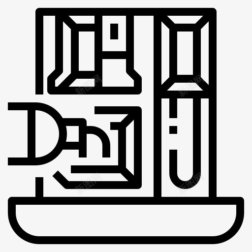 选择器送洗衣物轮廓svg_新图网 https://ixintu.com 选择器 送洗 衣物 轮廓