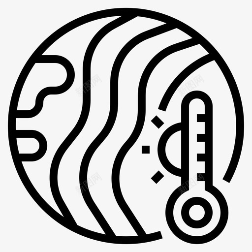 热浪气候变化炎热svg_新图网 https://ixintu.com 热浪 气候变化 炎热 温度