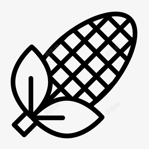 农业玉米收获svg_新图网 https://ixintu.com 农业 玉米 收获 图标 大纲