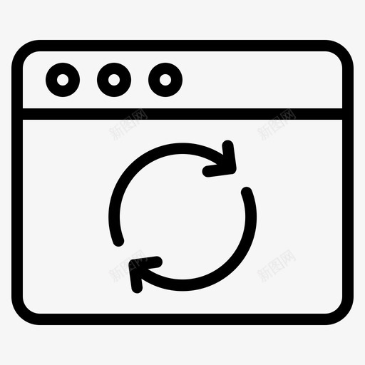 页面刷新浏览器重新加载svg_新图网 https://ixintu.com 页面 刷新 web 浏览器 重新 加载