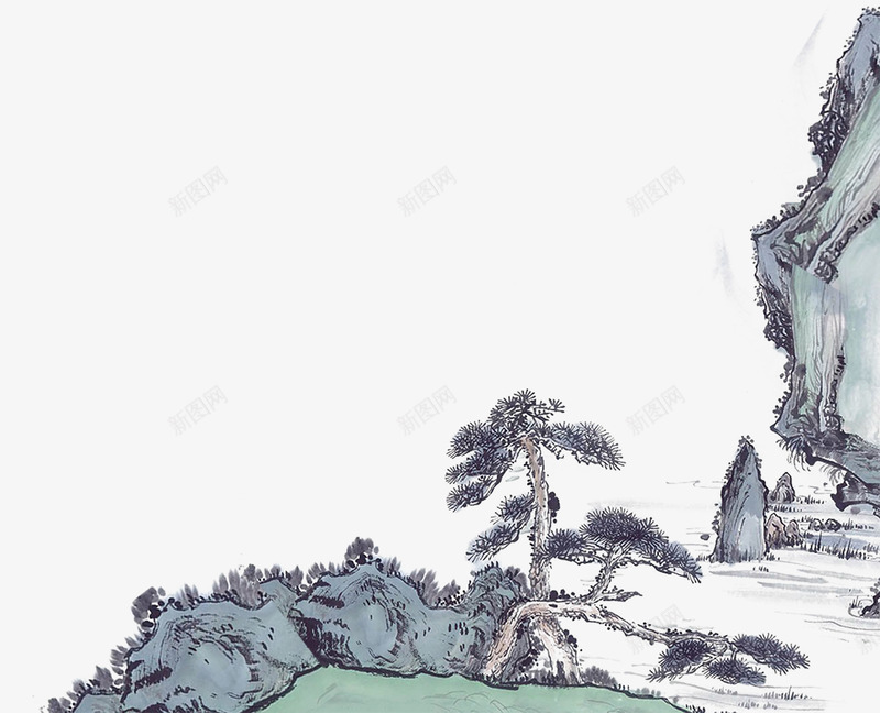 中国古风水墨山水免扣透明插画后期美化PS设计309png免抠素材_新图网 https://ixintu.com 中国 古风 水墨 山水 免扣 透明 插画 后期 美化 PS 设计