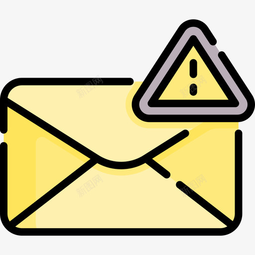 警告标志网络安全57线形颜色svg_新图网 https://ixintu.com 警告 标志 网络安全 线形 颜色
