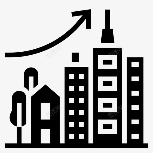 城市化城市气候变化svg_新图网 https://ixintu.com 城市化 城市 气候变化 摩天大楼