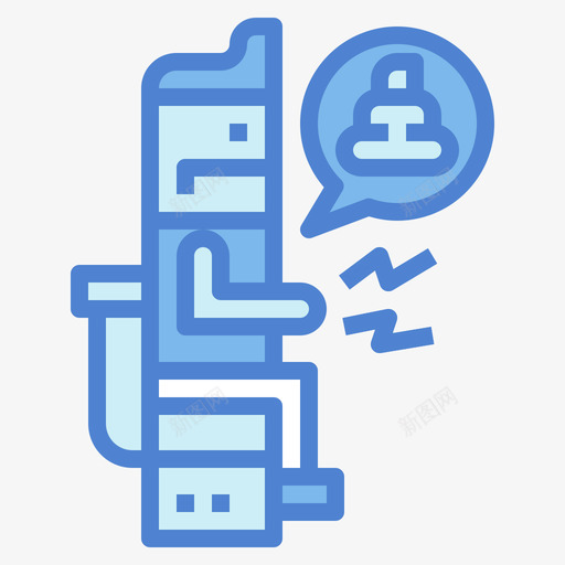 腹泻病毒传播101蓝色svg_新图网 https://ixintu.com 腹泻 病毒 传播 蓝色