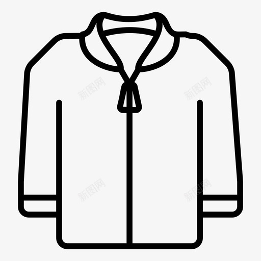 轰炸机夹克服装男装svg_新图网 https://ixintu.com 夹克 服装 轰炸机 男装 冬季 配件 系列 列线 向量 图标