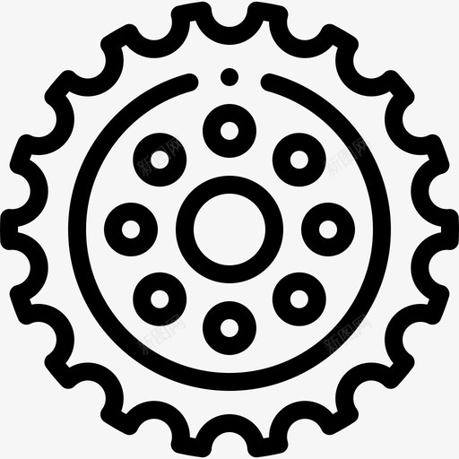 齿轮摩托车手10直线型svg_新图网 https://ixintu.com 齿轮 摩托 摩托车 车手 直线 线型