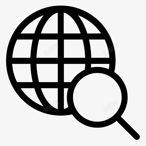 网络搜索查找全球svg_新图网 https://ixintu.com 网络 搜索 查找 全球 网站 手机 浏览器