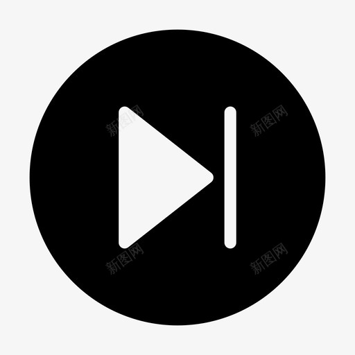 下一步媒体音乐svg_新图网 https://ixintu.com 媒体 下一步 音乐 播放 播放器 字形