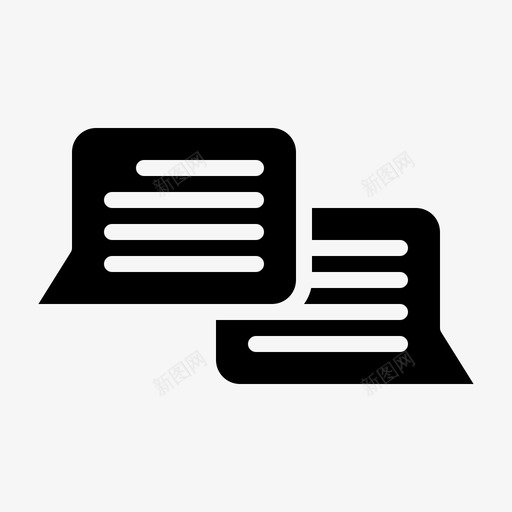 聊天活动8字形svg_新图网 https://ixintu.com 聊天 活动 字形