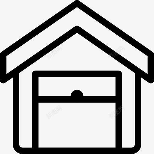 锁定仓库8线性svg_新图网 https://ixintu.com 锁定 仓库 线性