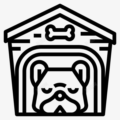 狗屋宠物爱好者1直系svg_新图网 https://ixintu.com 狗屋 宠物 爱好者 直系
