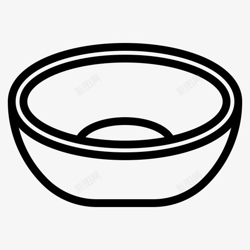 碗厨房用具5轮廓svg_新图网 https://ixintu.com 厨房用具 轮廓