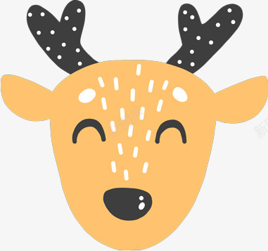 小鹿可爱动物笑脸图专辑Vol004可爱动物笑脸图标