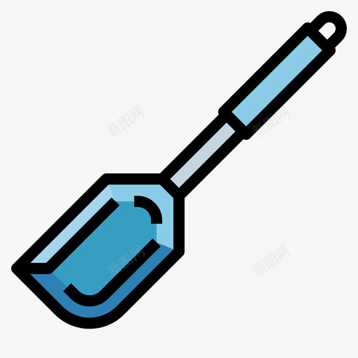 抹刀厨房用具6线性颜色svg_新图网 https://ixintu.com 抹刀 厨房用具 线性 颜色