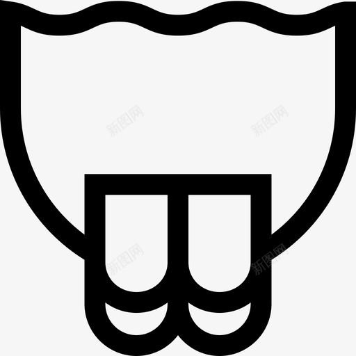 鳍水上运动7线状svg_新图网 https://ixintu.com 水上运动 线状